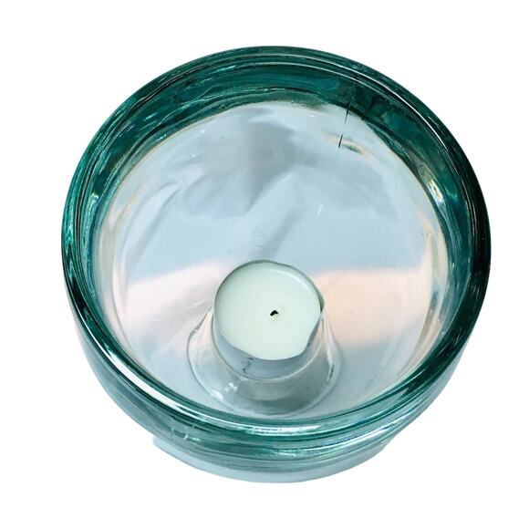 Stemmed Bowl Clear Glass Candleholder - Picture 2 of 5